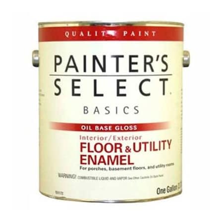 General Paint Painter's Select Basics Floor & Utility Enamel, Gloss Finish, Battleship Gray, Gallon - 151164